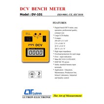 DV-101 DV101 V METER 직류전압계측기 직류전압측정기DC전압계측기 DC전압측정기 루트론
