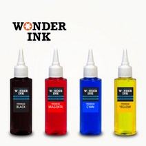 원더잉크 캐논 E560 E569 E569S PG64 CL74 리필잉크 호환 보충잉크 무한공급기전용 100ML 500ML 개별색상 옵션선택, 1. 100ML, 4. 노랑색