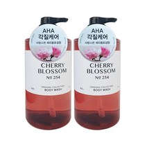 해피바스 오리지널 컬렉션 체리블로섬 바디워시 910g 2개 AHA 각질 케어, 1개