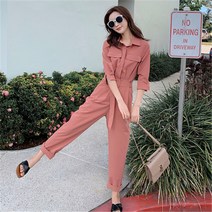 캐주얼 루즈핏 힙합 스트리트 점프수트 주유소 정비공 작업복 141577