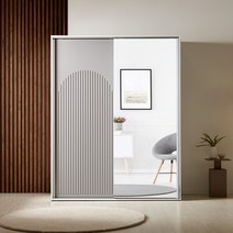 아르코 1600 템바 거울 슬라이드 옷장 B-1타입 - 3컬러, 화이트