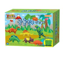 [무료배송]도너랜드 칼라점토 공룡친구 찍기놀이 세트
