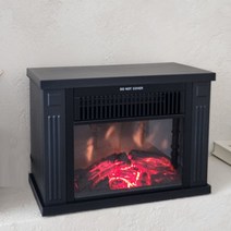 LED불멍벽난로 로망Q 거실인테리어조명 불멍장작불꽃+4평난방 손님고객대기실휴게실전기온풍기 불멍화로대전기히터난로 장작난로페치카 감성카페인테리어조명 결혼집들이개업선물 크리스마스조명, 블랙