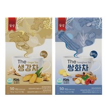 꽃샘 생강차 50T x 1개 + 꽃샘 쌍화차 50T x 1개, 100스틱