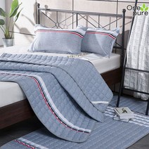 이불깔개 누빔 고정 침구 러그 퀸 매트, 품조