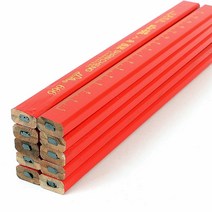 socean 드로잉 펜슬 목공 스케치 연필 10p 굵은심 사각 목수 연필 나무 원목 펜슬 우드 목공예 네모 4B HP 그림 그리