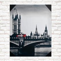 영국 시계탑 빨간버스 아트액자