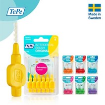 TePe 테페 치간칫솔 오리지널 6개입 0.4~1.1mm, 퍼플 1.1mm