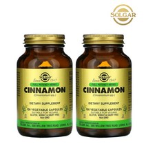 [2개세트] Solgar 솔가 시나몬 100정 베지캡슐 계피 추출물 Cinnamon 가족 부모님 남성 여성 직장인 추천