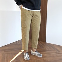 간빠레 사이드 빅포켓 반배기 4계절 와이드 밴딩 카고바지