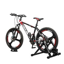 자전거로라 실내 사이클링 자전거 트레이너 롤러 MTB 산악 도로 훈련 접이식 스틸 스탠드 앞바퀴 패드 26 28 인치, 없음, 1개