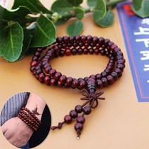 108배 염주 단주 향나무 보리수 묵주 불교 목걸이 1pcs 백단향 구슬 말라 48