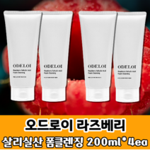 오드로이 라즈베리 살리실산 폼클렌징 200ml 리치버블 소프트클렌징 200ml / 6.76 fl. oz 여드름성 피부완화, 4개