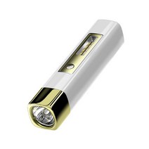 낚시 써치라이트 집어등 LED 헤드랜턴 2 In1 USB 손전등 보조베터리 충전식 강한 빛 토치 검색 미니 1200 MAh 캠핑 하이킹, [01] gold