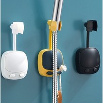 자바라 샤워기홀더 각도조절 샤워기거치대 자유손 샤워기헤드걸이 접착식 샤워기걸이, No.03 자바라 샤워기홀더 블랙