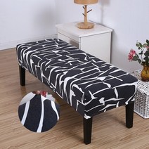 피아노의자 전자피아노 높낮이 조절 의자 인쇄 된 긴 벤치 커버 거실 용 인쇄 된 벤치, K328-Black_XXL 180x40x30cm