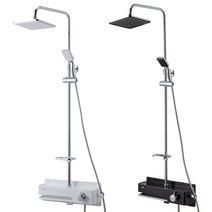 3WAY 화장실 선반샤워기 해바라기수전 레인 샤워기 선반형 화이트 블랙 DS9200