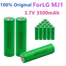 손전등 배터리용 리튬 충전식 배터리 MJ1 3.7 v 3500 mah 18650 LG 100%, 01 1PCS