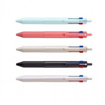 유니 제트스트림 3색 볼펜 SXE3-507-05, 화이트라이트핑크