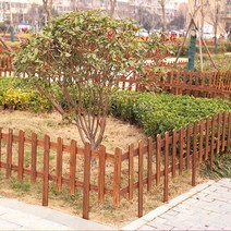 원목 정원 화단경계목 울타리 휀스 펜스 통나무 야외, 적갈색 100x50x80 두께 11mm