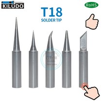 Kiludo 5pcs T18-BL I BRO2 B K 시리즈 납땜 팁 hakko fx-888/888D 철 FX-8801/8802/8803, 13 T18-C2