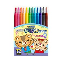 지구화학 투명이 색연필 12색 세트, 본상품선택