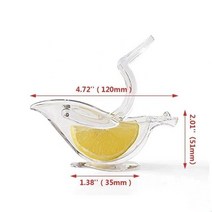 레몬즙 짜기 스퀴즈 짜개 기안84레몬착즙기 주스 클립 아크릴 수동 슬라이스 스퀴저 투명, 1개