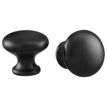 이케아 에네뤼다 손잡이 2P 블랙 지름27mm 길이24mm나사지름5mm 알루미늄, 없음