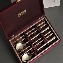 인스푼 수저 젓가락 2인용 사군자매화 티타늄 스푼 수저세트 거북받침 무병다복, 수저 젓가락 케이스, 2세트