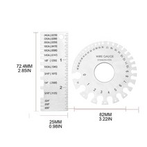 스테인레스 스틸 두께 게이지 용접 검사 눈금자 심 캘리퍼스 금속 시트 측정 도구, [03] 2Pcs