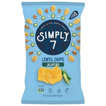 Simply7 Gluten Free Lentil Chips Jalapeno 4 Ounce, 1