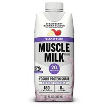 머슬 밀크 프로틴 요거트 쉐이크 330ml 12개 스트로베리 바나나 Muscle Milk Smoothie Protein Yogurt