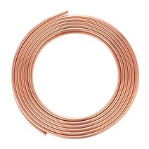 BELLA BAYS 구리 튜브 2.9cm(1-1/8인치) OD x 2.4cm(9/10인치) ID 15.2m(50피트) 냉장 ACR