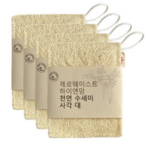 하이엔맘 천연수세미 사각 대형, 5개입