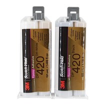 에폭시 3M 에폭시 접착제 DP420 수지 리버 테이블 2-1 스타터 키트 미색/검정색 50ml, 03 Black English