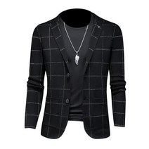 가을 겨울 스웨터 격자 무늬 단체복 작업용 아웃도어 남자