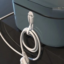 아이앤트 무타공 콘센트 케이블 선정리 스트랩 플러그 걸이 후크 선 정리 접착식 홀더, 화이트, 5개