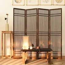 한옥문 간살문 한옥 파티션 찻집 소품 복고풍 45x180, 레트로 컬러 45x200cm 1개