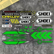 바이크스티커 오토바이 보드 헬멧 꾸미기 액세서리 반사 헬멧 스티커 바이저 윈드실드 유리 모토 GP 렌즈, 03 shoei 3