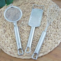 남성 요리매니아 스텐레스 주방도구 3종 튼튼함 깔끔정리 쿠킹클래스 위생적임 실용적 칼보관 정리용품, 건지기망