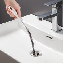 45cm 휴대용 파이프 준설 스트립 헤어 브러시 클리너 벤드 싱크 드레인 클리너 스틱 막힘 제거제 청소 주방 플라스틱 스트립, 체코
