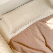 어텀31 오가닉코튼 인견 양면 아기 와이드베개, 곰돌이+매쉬 속통