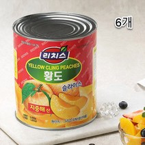 3P 3kg 그리스산 복숭아 황도 슬라이스 통조림 팥빙수 과일빙수 과일간식 복숭아캔 대용량 카페 황토캔