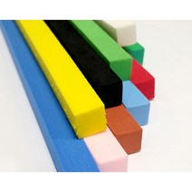 사각EVA 30T.1개 3cmX1M 사각칼라막대 EVA막대 폼EVA, 흰색, 1개