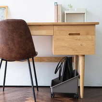 이동식 데스크 수납선반, 그레이 + 바퀴