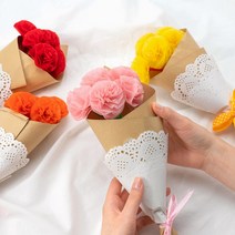 율아트 미니 종이 꽃 다발 만들기 재료 종이공예, 퍼플