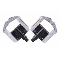 Wellgo-F265 접이식 자전거 페달 MTB 산악 자전거 Padel 알루미늄 접이식 페달 자전거 부품 자전거 페달, 실버블랙