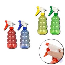 투명 원형탑 컬러 분무기 550ML 물스프레이 분무기통 물분사기 미용실분무기