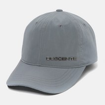 데상트 메탈 로고 볼캡 SN123HCP30 GRY, FREE, 그레이