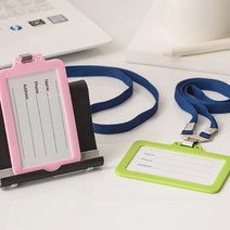 사원증목걸이 어린이 교통 카드 지갑 목걸이 줄 사원증 출입증 신분증 이름표 명찰 케이스, 가로형케이스 스카이